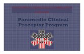 Paramedic Clinical Preceptor Program - TNfaculty.southwest.tn.edu/emt/documents/ParamedicPreceptorTraining.pdf · has trained thousands of individuals as EMT Basics, EMT Intermediates