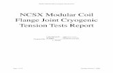 NCSX Modular Coil Flange Joint Cryogenic Tension Tests …€¦ · I. Superbolt Instructions 17 ... 2.Conﬁrm Supernut torque-load curve and accuracy of Ultrasonic tester ... Load