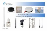 Antennas 101 - A Course in RF Basics Course in RF Basics August, 2012. Antenna Basics Agenda: • ... • ¼ wave antenna requires AT THE VERY LEAST a ¼ wavelength diameter ground