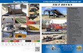 Key Advantages - Load Trail LLCloadtrail.com/brochures/Tilt Decks.pdfTD TL GVWR: 9,990 lb GAWR: 5,200 Lb (ea axle) Couplers 2-5/16" Adjustable Safety Chains 12,600 Lb 1/4 x 28 G#70