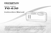 DIGITAL CAMERA TG-630 - Olympus Corporation of the ... lock knob Insert the battery as illustrated with the B mark toward the battery lock knob. Damage to the battery exterior (scratches,