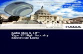 Kaba Mas X-10 Type 1F High Security Electronic Locks · Chapter X-10 High Security Locks 1 Kaba Mas X-10™ Type 1F High Security Electronic Locks. ... the US Government’s highest
