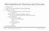 Microelectronic Devices and Circuitsee105/fa04/handouts/lectures/Lecture_1... · Microelectronic Devices and Circuits • What is it? • Why is this important? Course objective ...
