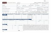 STAFFING, INC. EMPLOYMENT APPLICATION · Pre-Employment Background Check Disclosure & Authorization Form In connection with my application for employment (including contract for services