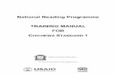 National Reading Programme TRAINING MANUAL FOR CHICHEWA ... · National Reading Programme TRAINING MANUAL FOR CHICHEWA STANDARD 1 Produced and printed with support from: Malawi Institute