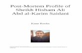 Post-Mortem Profile of Sheikh Hisham Ali Abd al … Profile of Sheikh Hisham Ali ... (improvised explosive device) ... and also firing rockets into Israel (a video