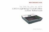 NL-200, NL-220, NL-220F LED Lighting Controller User Manualfiles.microscan.com/downloadcenter/nl200manual.pdf · NL-200, NL-220, NL-220F LED Lighting Controller User Manual P/N 84-100022