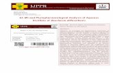 GC-MS and Phytopharmacological Analysis of …ijppr.humanjournals.com/.../10/26.Pooja-V.-K.-Lal-Anurag-Verma.pdfGC-MS and Phytopharmacological Analysis of Aqueous ... Ras Tantra Sar,