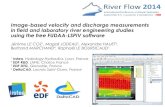 Image-based velocity and discharge measurements in field ... · 3 EDF DTG, Grenoble, France 4 DeltaCAD, Lacroix Saint-Ouen, France. Image-based velocity and discharge measurements