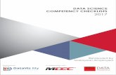 DATA SCIENCE COMPETENCY CHECKLISTS 2017asiandatascience.com/wp-content/uploads/2017/12/Data-Science... · Communicate insights that deliver business value based on exploratory analysis
