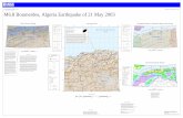 M6.8 Boumerdes, Algeria Earthquake of 21 May 2003 of 10 percent. M6.8 Boumerdes, Algeria Earthquake of 21 May 2003 0 20 40 80 120 160 Kilometers SCALE 1:1,000,000 EXPLANATION Main