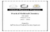 Practical Medicinal Chemistry - Manspharfac.mans.edu.eg/media/clinic_main_menu/news_1541436659.pdf · Clinical Pharmacy Programe Practical Medicinal Chemistry PC609 Third Level 2015