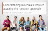 Understanding millennials requires adapting the … · Understanding millennials requires adapting the research ... –Daniel Kahneman. ... Understanding millennials requires adapting