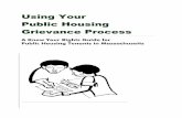 Using Your Public Housing Grievance Process · Harassed or threatened a tenant, housing authority employee, or guest; ! Destroyed, vandalized, or stole property from a tenant, ...