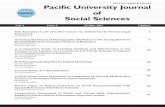 Pacific University Journal of Social Sciences University Journal of Social Sciences 25 May, 2017, Udaipur Is India Primed to Reap the Gains of Demographic Dividend? Demographic dividend