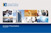 Investor Presentation - Doha Bank Qatardohabank.qa/.../DB-Investor-Presentation-Q4-2016.pdf · Investor Presentation ... Saudi Arabia 4.5% 5.6% UAE 3.3% Others ... • Saudi Aramco