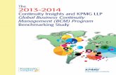 The 2013-2014 Continuity Insights and KPMG LLP Global ... · Global Business Continuity Management (BCM) ... 2014 Continuity Insights and KPMG LLP Global Business Continuity Management