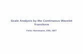 Scale Analysis by the Continuous Wavelet Transformfelix/Teaching/Wavelets/IMA/Lecture_23... · Scale Analysis by the Continuous Wavelet Transform Felix Herrmann, ERL-MIT