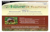 UNIT 4 • Mammals and Ecosystems - Purdue Agriculture unit 4... · Wrap up the Mammals and Ecosystems unit. Give students time to discuss and reflect upon their hard work. 5 UNIT