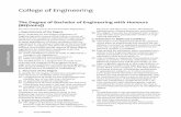 College of Engineering - University of Canterbury of Engineering 323 The Degree of Bachelor of Engineering with Honours (BE(Hons)) Award Regulations 3. The Dean of Engineering and