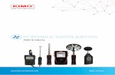 HVAC & Industry - kimo-instruments.comkimo-instruments.com/sites/kimo.fr/files/2017-11/doc-portables_en.pdf · HVAC & Industry. 2 Multi-function ... Calculation functions and autonomous