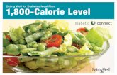 Eating Well for Diabetes Meal Plan 1,800-Calorie   Well for Diabetes Meal Plan 1,800-Calorie Level diabetic connect
