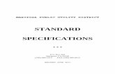 standard specifications - Mariposa Public Utility Districtmariposapud.org/pdf/standardspecsjune2011wdrawings.pdf · 8.02 Distribution System 22 ... STANDARD SPECIFICATIONS MARIPOSA
