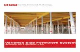 Varioﬂ ex Slab Formwork System - gf-tech.aegf-tech.ae/wp-content/uploads/2017/01/varioflex.pdfaccordance with BS EN 12812 : 2008, code ... G F T Varioﬂ ex Slab Formwork System.