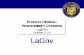 Process Review Procurement Overview - doa.la.gov · Commodities Procurement Overview 9 Shopping Cart RFx Agency ... (Buyers) - are responsible ... This entry method is known as “Surrogate