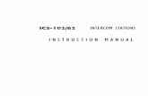 INSTRUCTION MANUAL - Clear-Com: Partyline, Digital … · ICS-102/62 Intercom Stations Instruction Manual ©1998, ... Digital Matrix Frame to Station Wiring ... This turns down the