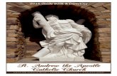 St. Andrew the Apostle Catholic Church Guide Book and... · Pro-Life, Edie Ferrara ... St. Andrew the Apostle Catholic Church was established by a decree of ... Just East of Metro