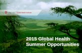 2015 Global Health Summer Opportunitiesglobalhealth.harvard.edu/files/hghi/files/2015sites.pdf · The Dursaisingh Laboratory studies the biology and pathogenesis of human malaria