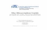 The Dissertation Guide - Nova Southeastern University. Sample Dissertation Title Page 28 ... The Dissertation Guide covers the dissertation process as well as the form of dissertation