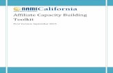 Affiliate Capacity Building Toolkit - NAMI California ·  · 2016-10-11Affiliate Capacity Building Toolkit ... for site visits with NAMI alifornia’s Affiliate apacity ... funding