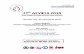 27th ASMIHA 2018 1st Announcement Book 27th...Anwar Santoso, MD, PhD, FIHA Prof. Yoga Yuniadi, MD, PhD, FIHA Chairman Amiliana M Soesanto, MD, PhD, FIHA Secretary Organizing Committee