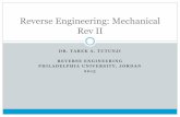 Reverse Engineering: Mechanical Rev II - … might exist without any design/manufacturing documents Sequences to manufacture engineering products Product Development Cycle Computer-Aided