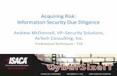 Acquiring Risk: Information Security Due Diligence Risk: Information Security Due Diligence ... AsTech Consulting, Inc. Professional Techniques –T24. 11/10/2015 2 CRISC ... PowerPoint