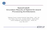 SpaceCubeX: Emulation Results of Hybrid On-board ... · SpaceCubeX: Emulation Results of Hybrid On-board ... FPGA IF IF DSP IF IF Mul‐ IF ... HyperspectralCompression Lossless Compression