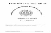 FESTIVAL OF THE ARTS - Christchurch Competitions …€¦ · Competitors to our 2015 Festival of the Arts; ... Warm up Room ONLY 6.30pm CLASS 265 JAZZ SOLO – Own Selection ... Jessica