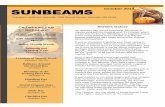October 2014 SUNBEAMS - Transitions Healthcare Transitions ... Shrieks Galore As darkness falls across Hollywood, the sound of shrieks rises with the howling wind. It’s October,