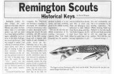 Scan - Wallendorf - Goebel Figurinesibdennis.com/Remington Scouts 8106.pdfRemington Scouts Historical Keys by Dennis Ellingsen Remington Cutlery Co. what intrigue this name presents