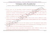 Unique IAS Academy IAS Academy – Current Affairs December-2015 0422 4204182, 9884267599 1st Street Gandhipuram Coimbatore Page 3 Initiative of Academic Networks (GIAN) Scheme to