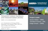 Advanced Catalyst Synthesis - Department of Energy | Bioenergy Technologies Office 2017 BETO Peer Review eere.energy.gov Advanced Catalyst Synthesis and Characterization (ACSC) U.S.