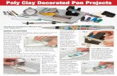 Poly Clay Decorated Pen Projects - Penn State Industries (Blooming Daisy), #MCM-KP11 (Wild Flower), ... Cut the clay into thin slices before you place it through the rollers to extend