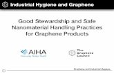 Good Stewardship and Safe Nanomaterial Handling … Stewardshi… · Graphene and Industrial Hygiene Good Stewardship and Safe Nanomaterial Handling Practices for Graphene Products