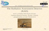 DLR The Radiation Assessment Detector (RAD) - NASA, … · MSL RAD Overview RAD – The Radiation Assessment Detector for MSL Rafkin 1 DLR The Radiation Assessment Detector (RAD)