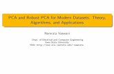 PCA and Robust PCA for Modern Datasets: Theory, …namrata/GIAN_course_Vaswani.pdfPCA and Robust PCA for Modern Datasets: Theory, Algorithms, and Applications Namrata Vaswani Dept.