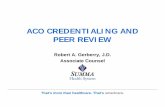 ACO CREDENTIALING AND PEER REVIEW Who Is Summa? Summa is… An Integrated Delivery System Tertiary, Community and Physician-Owned Hospitals, Multi-Specialty Physician …