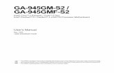 GA-945GM-S2 / GA-945GMF-S2 - GIGABYTEdownload.gigabyte.cn/FileList/Manual/motherboard_manual_ga-945g… · Intel ® Pentium D / Pentium® 4 LGA775 Processor Motherboard ... Block