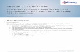 Infineon AN420 BGA524N6 as Low Noise Amplifier for … Revision 1.0, 2015-06-02 About this document Scope and purpose This technical report describes Infineon’s GNSS MMIC LNA: BGA524N6